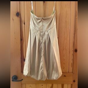 Gold satin dres
